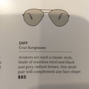 Diff aviator sunglasses